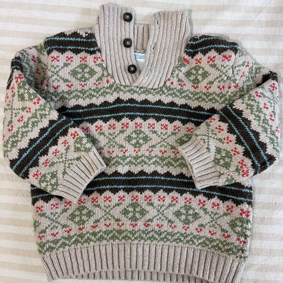 Janie and Jack Vintage Knit Sweater Size 18-24mos - Picture 1 of 4